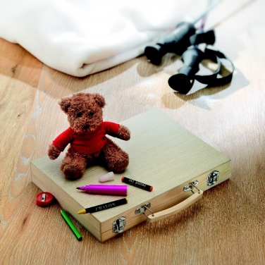 Logo trade promotional giveaways picture of: Artist's set in wooden box