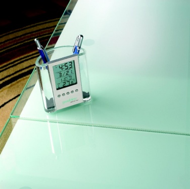 Logo trade promotional products image of: Pen holder with calendar