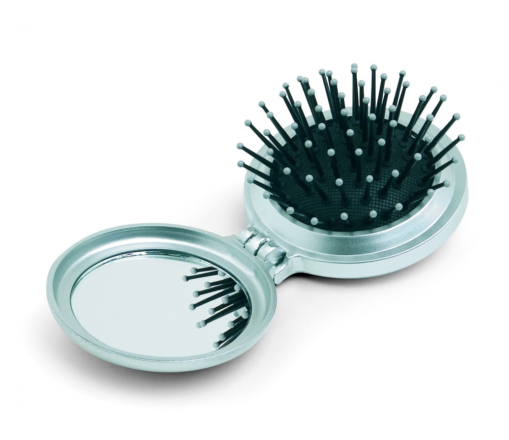 Logo trade advertising products image of: Foldable brush/mirror