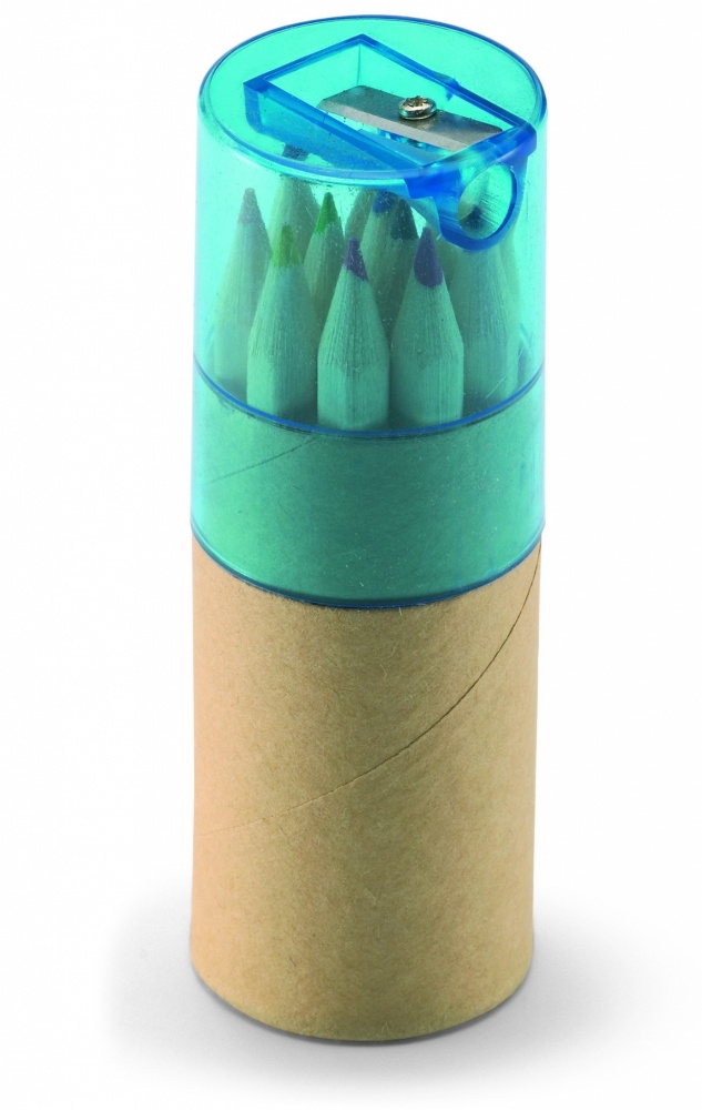 Logo trade promotional gift photo of: 12 coloured pencils