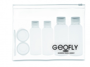 Logo trade promotional products image of: Travelling pouch with bottles