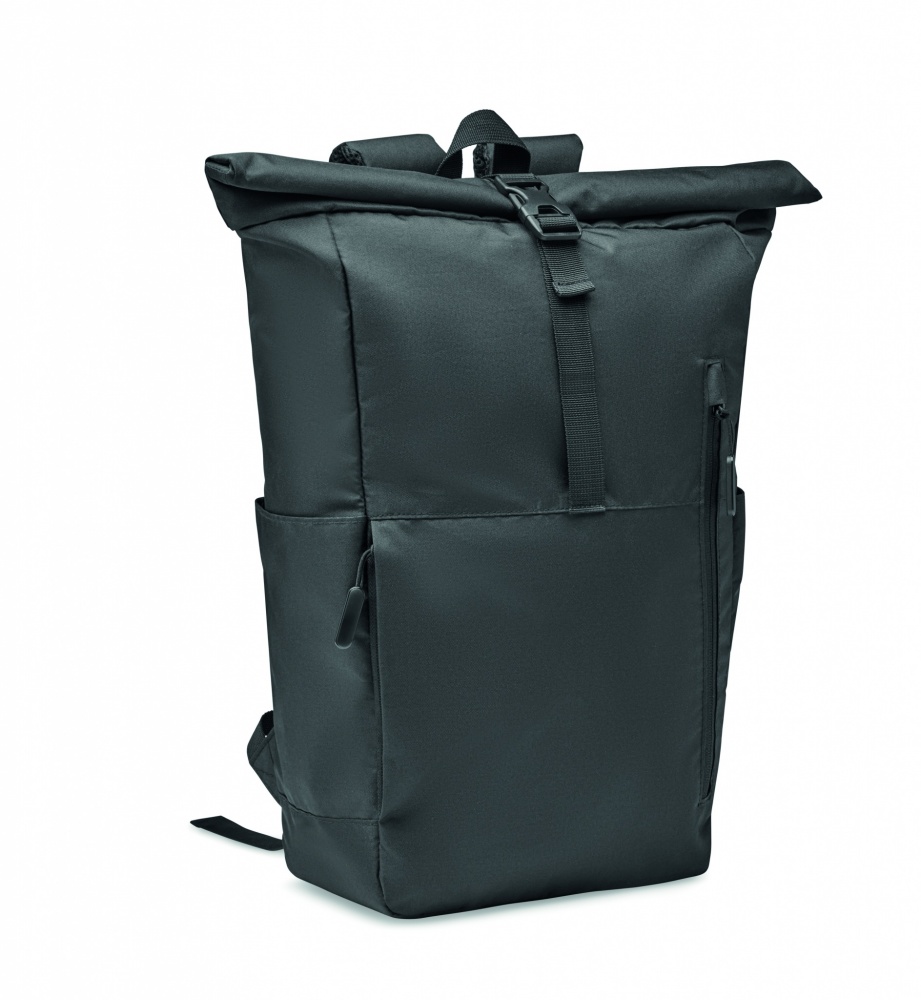 Logotrade business gifts photo of: 300D RPET rolltop backpack