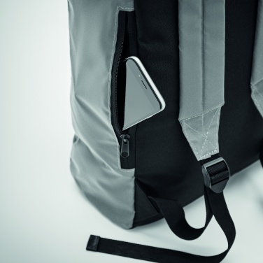 Logotrade business gift image of: Reflective Rolltop backpack