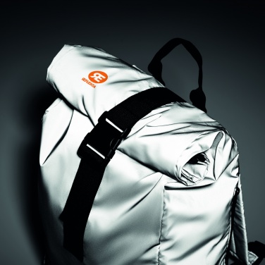 Logotrade promotional product picture of: Reflective Rolltop backpack