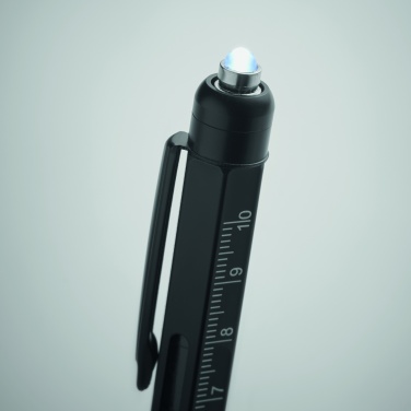 Logo trade promotional gifts picture of: Spirit level pen with ruler