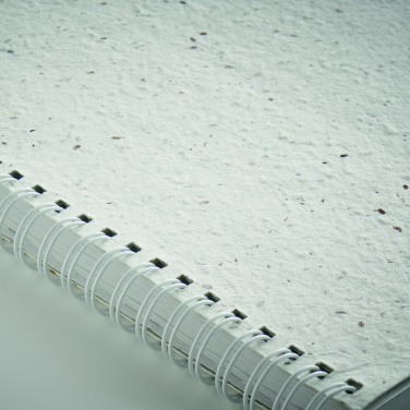 Logo trade promotional giveaways image of: A5 seed paper cover notebook
