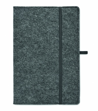 Logotrade promotional giveaway picture of: A5 notebook RPET felt