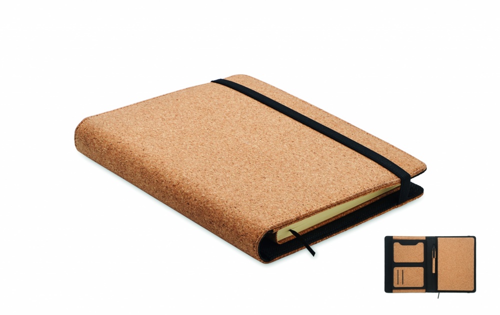 Logotrade promotional giveaway image of: A5 portfolio in cork