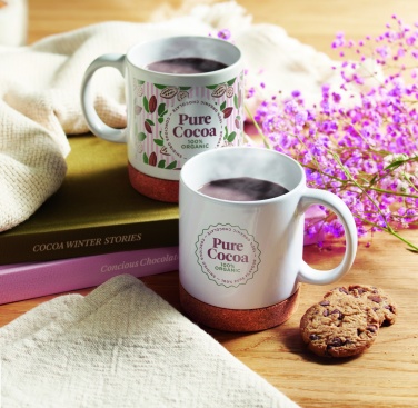 Logotrade promotional giveaway image of: Ceramic cork mug 280 ml