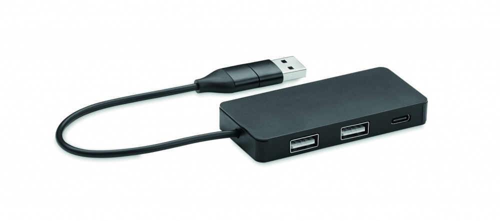 Logo trade promotional products picture of: 3 port USB hub with 20cm cable