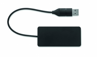 Logo trade corporate gifts image of: 3 port USB hub with 20cm cable