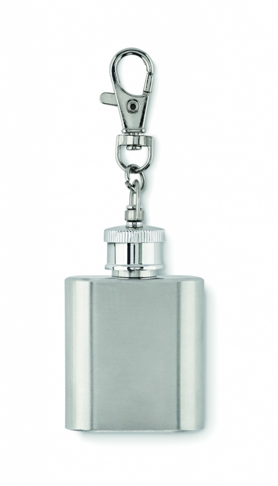 Logo trade corporate gifts picture of: Hipflask key ring Joensuu