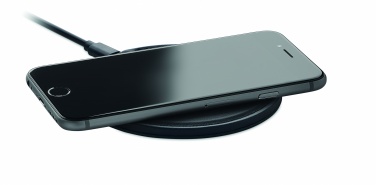 Logo trade business gifts image of: Recycled 15W Wireless charger