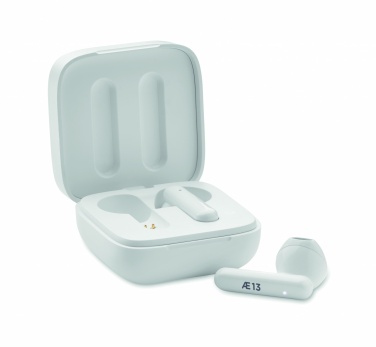 Logo trade business gift photo of: TWS earbuds with solar charger