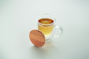 Logo trade promotional giveaways picture of: Double wall borosilicate mug