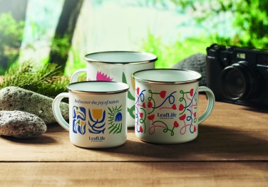 Logo trade promotional merchandise photo of: Enamel sublimation mug 200ml