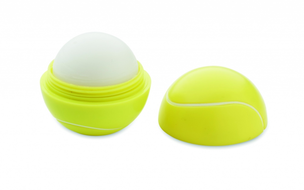 Logo trade promotional items picture of: Lip balm in tennis ball shape