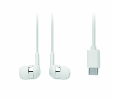 Logo trade advertising products picture of: Ear phones with silicone covers