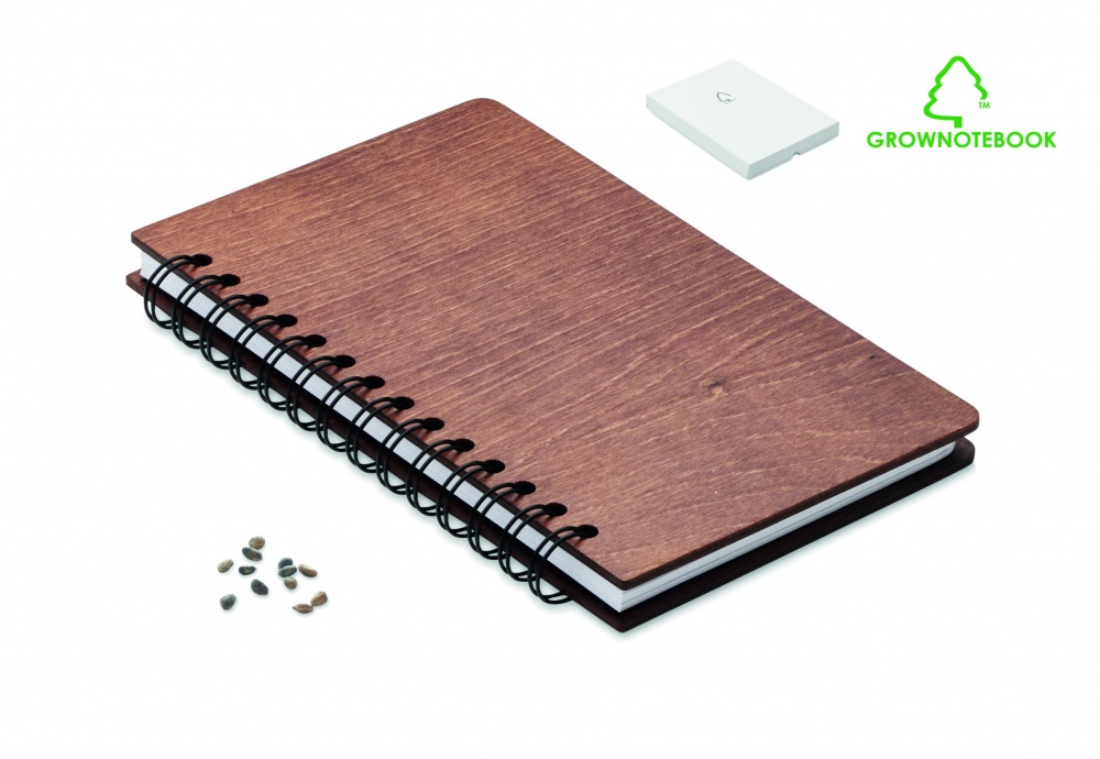Logo trade corporate gift photo of: A5 Birch tree GROWBOOK™