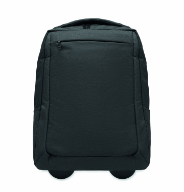 Logo trade advertising products picture of: A portable backpack trolley with wheels, made of 600D RPET polyester