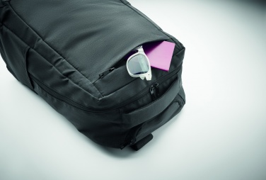 Logo trade advertising product photo of: A portable backpack trolley with wheels, made of 600D RPET polyester