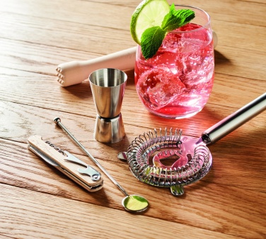 Logotrade promotional products photo of: 5 piece cocktail kit in pouch.