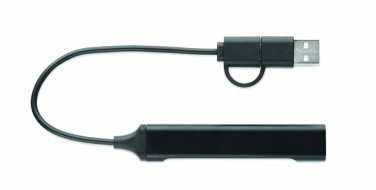 Logotrade promotional giveaway picture of: USB 4 port hub 19 cm