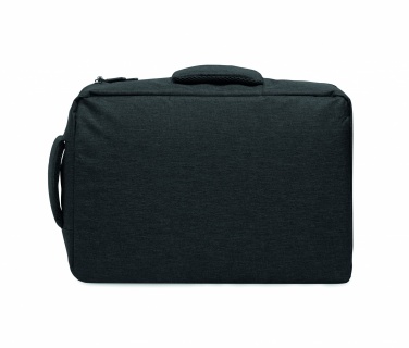 Logotrade corporate gift image of: A safe 15-inch laptop backpack made of 300D RPET with a 210D RPET lining and customizable printing.