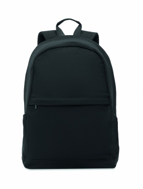 Logotrade promotional items photo of: A 15-inch laptop backpack made of recycled pre-consumer cotton and recycled polyester with customizable printing.