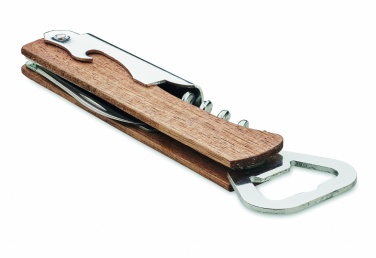 Logotrade advertising products photo of: 3 in 1 bamboo bottle opener WOOL