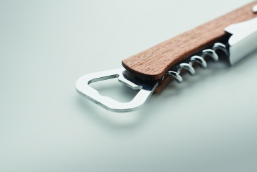 Logotrade advertising product picture of: 3 in 1 bamboo bottle opener WOOL