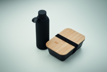 Logo trade promotional items picture of: Lunch box bottle gift set