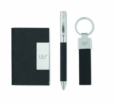 Logo trade business gift photo of: 3-piece gift set in a gift box with customizable printing