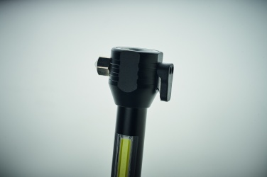Logotrade promotional gift picture of: 3-in-1 aluminum flashlight with an emergency hammer and seatbelt cutter, customizable with printing