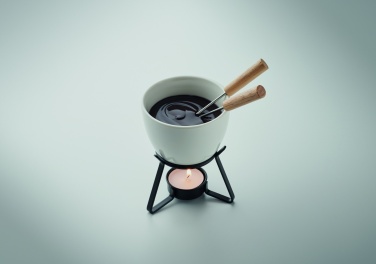 Logo trade advertising products image of: Ceramic fondue set 240 ml