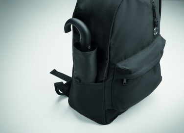 Logo trade promotional merchandise image of: A 15-inch laptop backpack made of recycled pre-consumer cotton with customizable printing