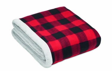 Logotrade promotional gift image of: RPET sherpa fleece blanket