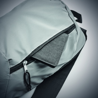 Logo trade promotional merchandise image of: High reflective backpack 600D