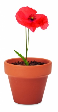 Logotrade promotional gift picture of: Terracotta pot 'poppy'