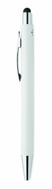 Logo trade business gifts image of: Antibacterial stylus ballpen