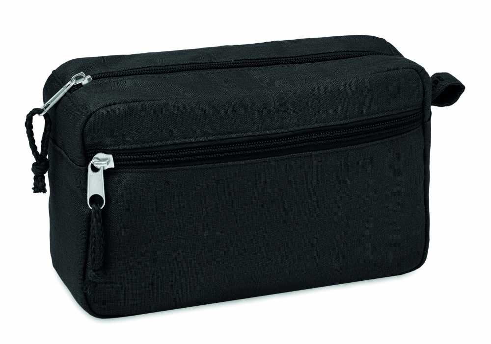 Logo trade advertising products image of: Hemp toilet bag hemp 200 gr/m²