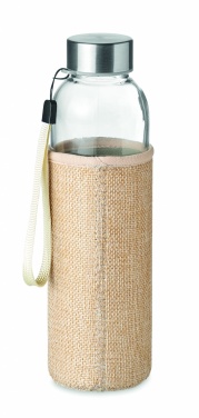 Logotrade promotional products photo of: Glass bottle in pouch 500ml