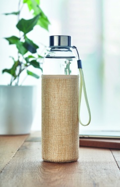 Logotrade promotional items photo of: Glass bottle in pouch 500ml