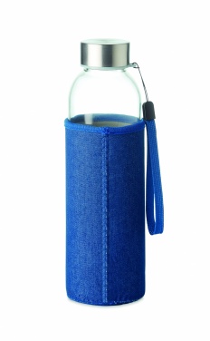 Logo trade promotional gifts picture of: Glass bottle in pouch 500 ml