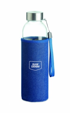 Logo trade promotional gifts picture of: Glass bottle in pouch 500 ml