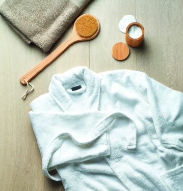 Logo trade business gift photo of: Bathrobe organic cotton XL/XXL
