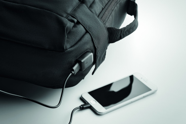 Logotrade promotional gift picture of: Laptop backpack in 300D RPET
