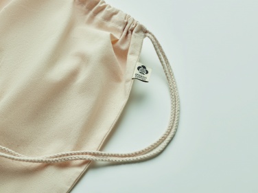 Logotrade promotional item image of: Organic cotton drawstring bag