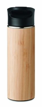 Logotrade corporate gifts photo of: Double wall bamboo flask 450ml