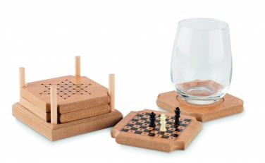 Logo trade advertising products image of: 4-piece coaster game set